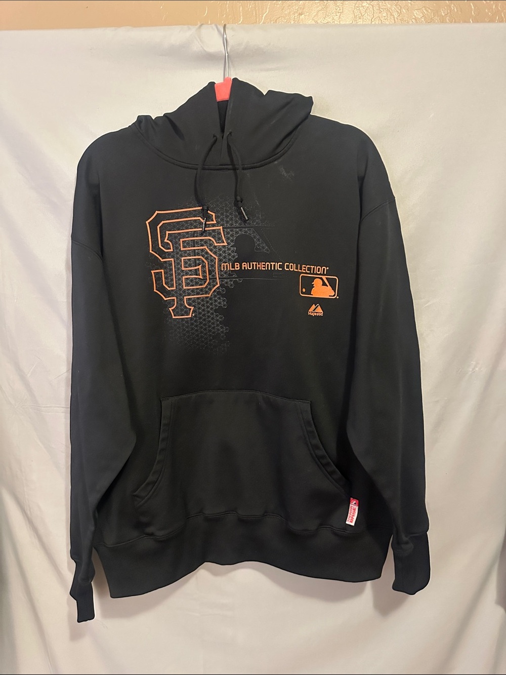 MLB San Francisco Giants Black Pullover Hoodie with Orange Logo